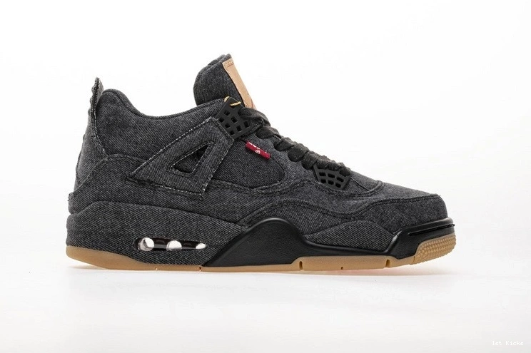 Black Air Jordan Denim AO2571-001 4 Levi's 0312